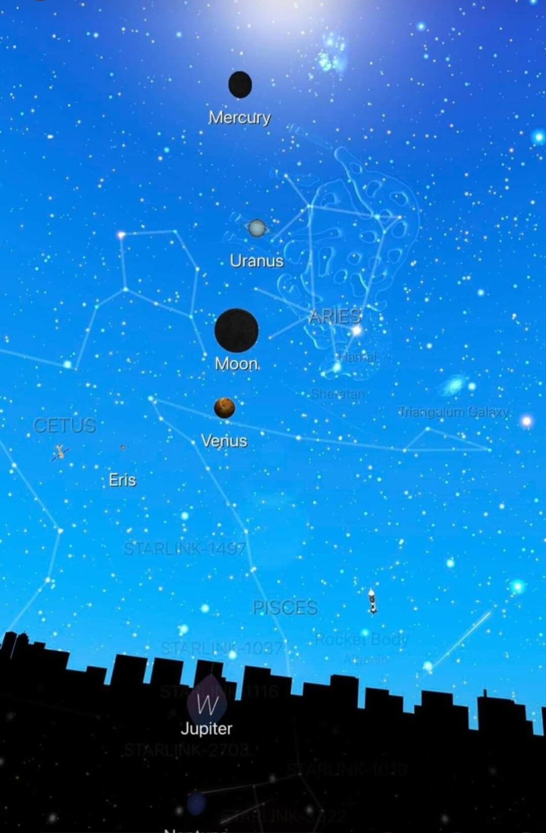 Interessante Konstellation heute ...